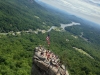 Blick Richtung Osten: Chimney Rock und Lake Lure