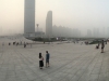 Xinghai Square. Großer Platz in Form eines offenen Buches