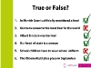 True or False: Ich habe beim recherchieren selber geschmunzelt!