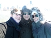 Bootstour um Lower Manhattan: Joachim, ich und Laura in der eisigen Kälte