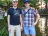 Joachim und ich am Riverwalk in San Antonio