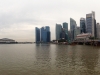 Blick vom Central Business District: Singapur bei Tag