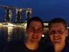 Gerrit und ich vor dem Marina Bay Sands