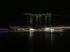 Licht- und Lasershow des Marina Bay Sands