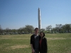 Mandy und ich vor dem Washington Memorial