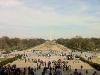 Blick vom Lincoln Memorial (wenn auch ohne Wasserreflektion)